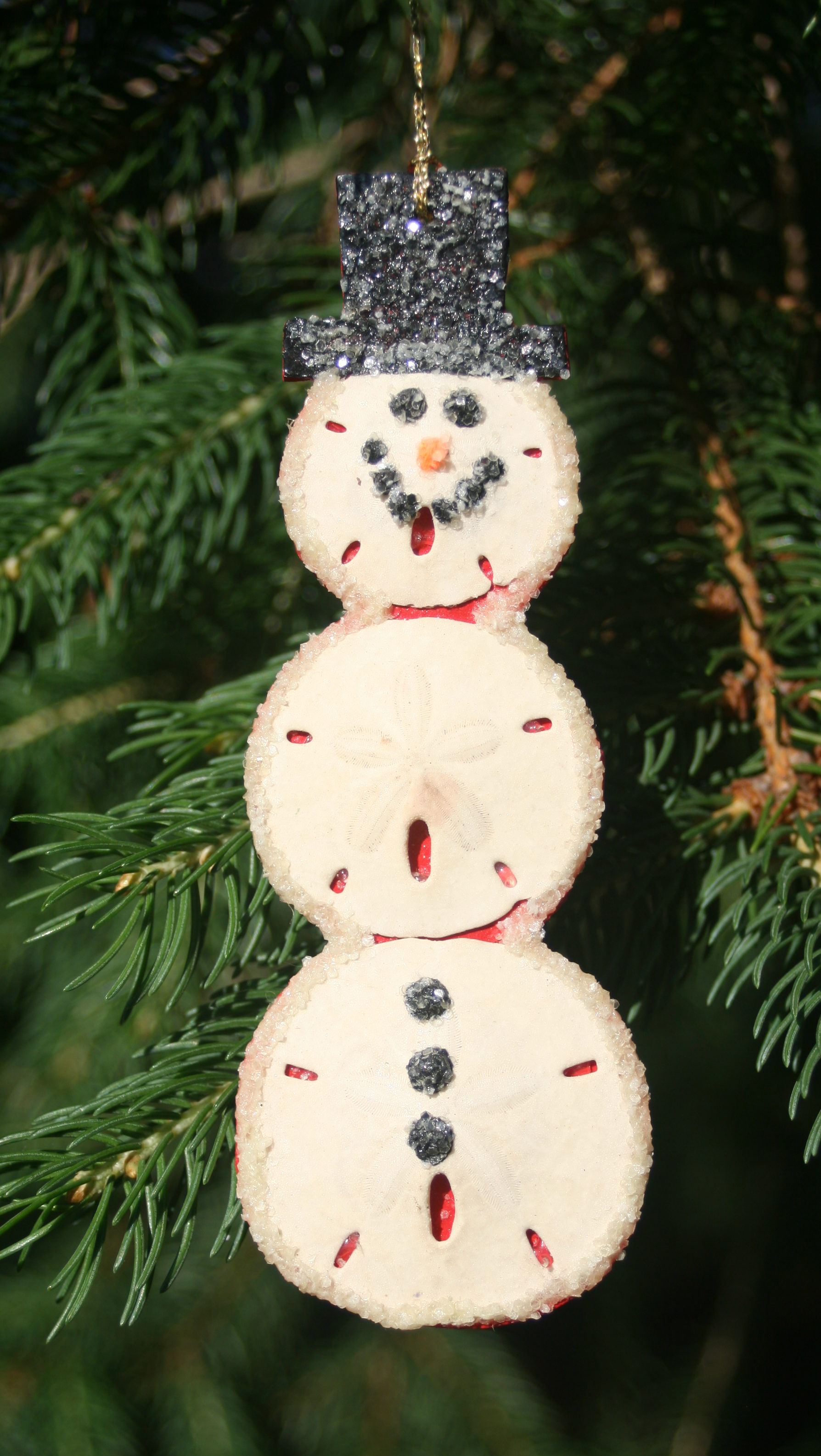 seashell snowman ornaments